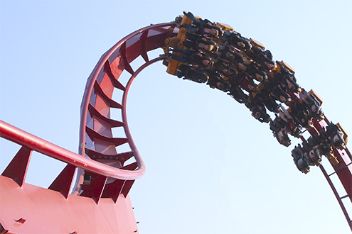 The new amusement ride 'The Devil' in Tivoli.