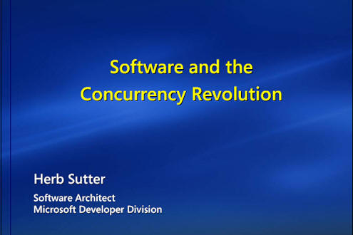 The Software and the Concurrency Revolution presentation.