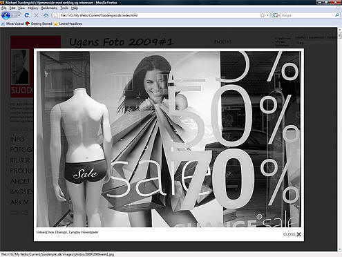 Illustrates slimbox/lightbox effekt - here in Firefox 3.0