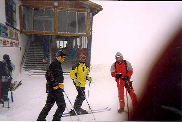 I kraftig blæst på Gampen (1850 m.)