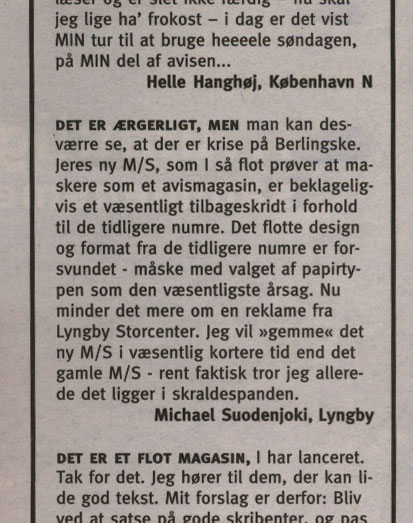 Læserbrevet som offentliggjort i M/S Berlingske, 2002.09.15